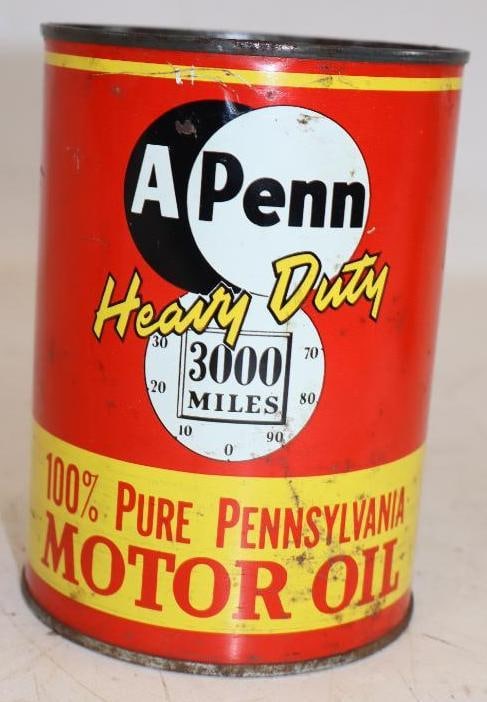A Penn HD One Quart Metal Oil Can: Empty. 32oz