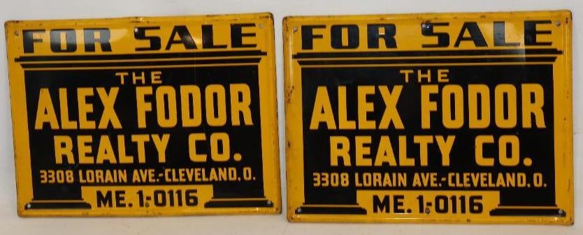Group of 2 S.S.T. Alex Fodor Realty Advertising Signs (1 of 6)