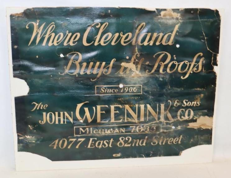 The John Weenink & Sons Co. Cardboard Advertising Radiator Winterfront Mounted on Posterboard (1 of 4)