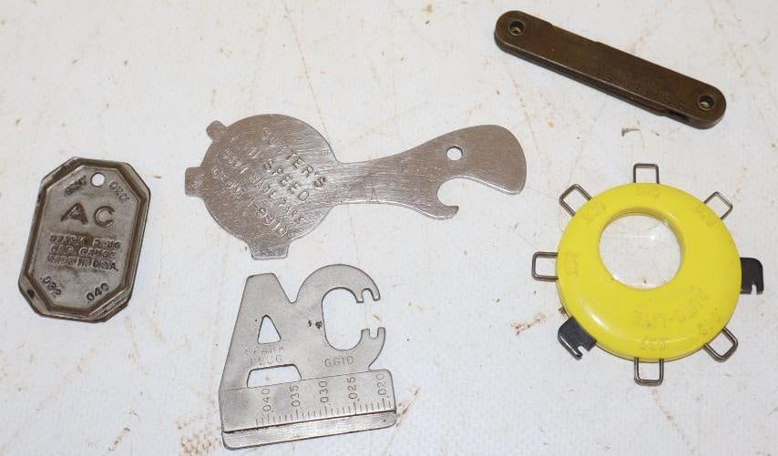 Group of 5 AC & Autolite Spark Plug Gapper Tools (1 of 2)