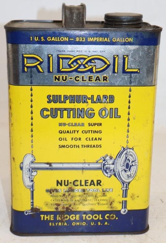 Ridge Tool Graphic One Gallon Cutting Oil Can: Empty. 4" x 6" x 10"