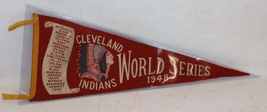 1948 Cleveland Indians World Series Felt Pennant (1 of 2)