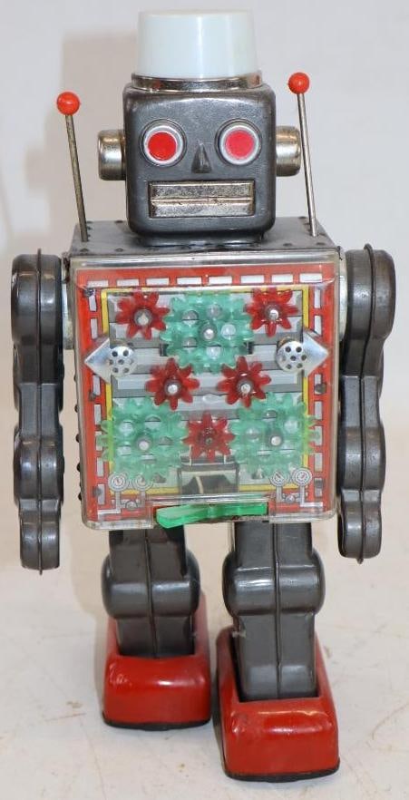 1960s Horikawa Battery Operated Tin Robot Toy (1 of 3)