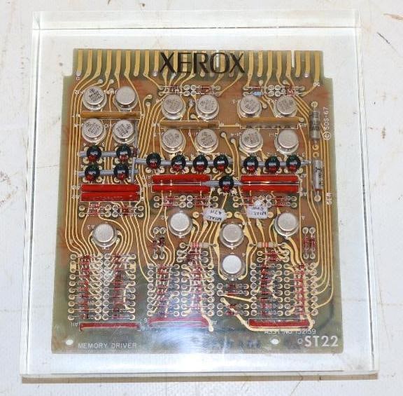 1970s Xerox ST22 Memory Driver Circuit Board Paperweight: 5x5.5x1