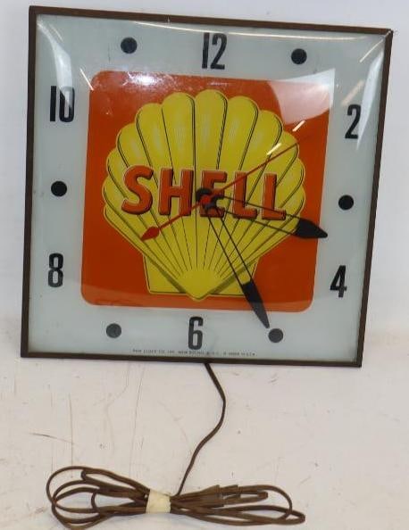 Shell Oil Lightup PAM Advertising Clock (1 of 3)