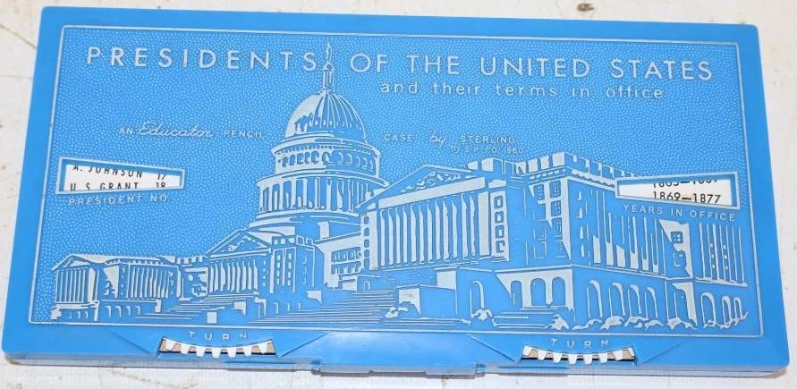 1960 Sterling Presidents of the US and Their Terms in Office Educational Toy: 7.75x3.75x.75
