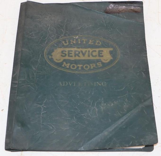 1939 United Service Motors Advertising Catalog Book and Order Form (1 of 5)
