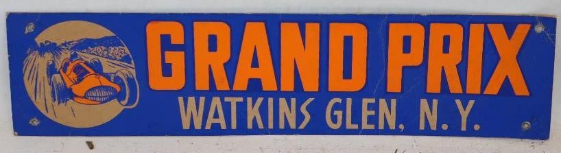 Watkins Glen Grand Prix Cardboard Racing Sign (1 of 2)