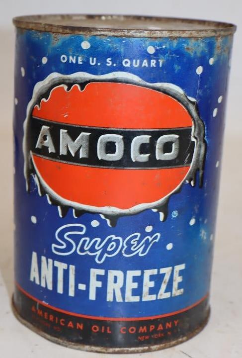 Amoco Super Antifreeze One Quart Metal Oil Can (1 of 3)