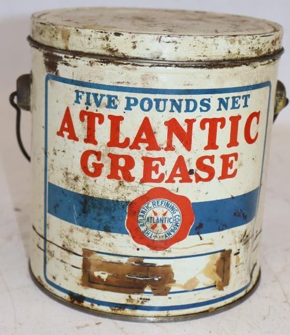 Atlantic Refining Company 5 lb Metal Grease Can (1 of 3)