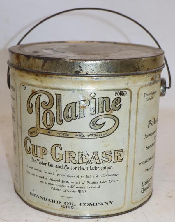 Polarine 10 lb Cup Grease Metal Grease Can (1 of 3)
