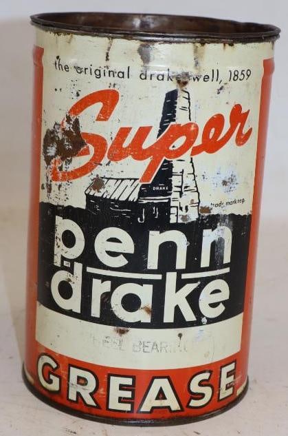 Penn Drake Super 5 lb Metal Grease Can (1 of 3)