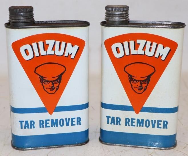 Group of 2 Oilzum Tar Remover One Pint Oil Cans (1 of 2)