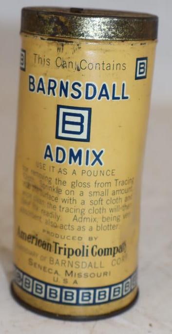 Barnsdall B Square Admix Half Pint Advertising Can (1 of 2)