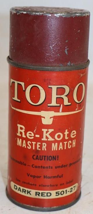 Early Toro Tractor Dark Red Spray Paint Can: 12oz