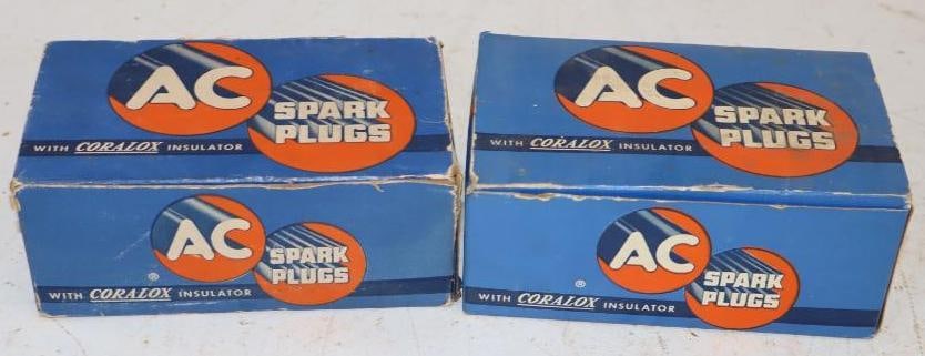 Group of 18 AC Spark Plugs in Original Cardboard Advertising Boxes (1 of 2)