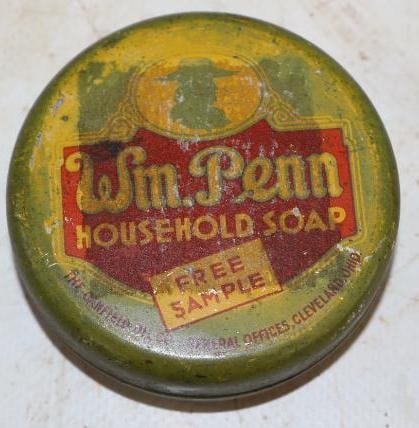 Wm. Penn Household Soap Free Sample Advertising Tin (1 of 2)