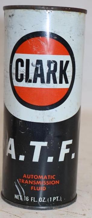 Clark Oil Refining Corp ATF One Pint Oil Can: Full. 16oz
