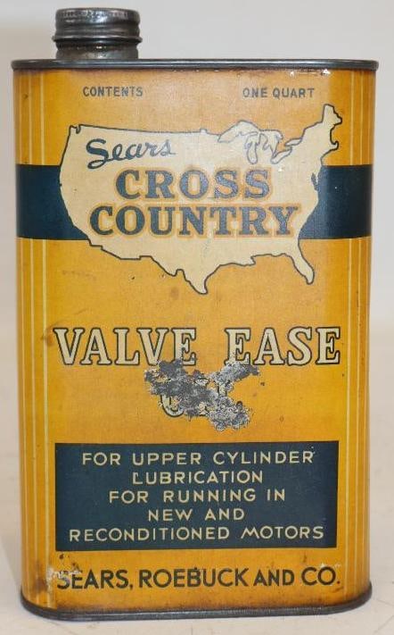 Cross Country Valve Ease One Quart Metal Oil Can (1 of 2)