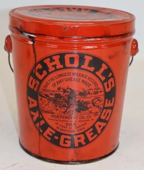 Scholls Independent Oil Five Pound Axle Grease Can (1 of 2)