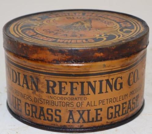 Indian Refining Bluegrass Axle Grease Graphic One Pound Grease Can (1 of 3)
