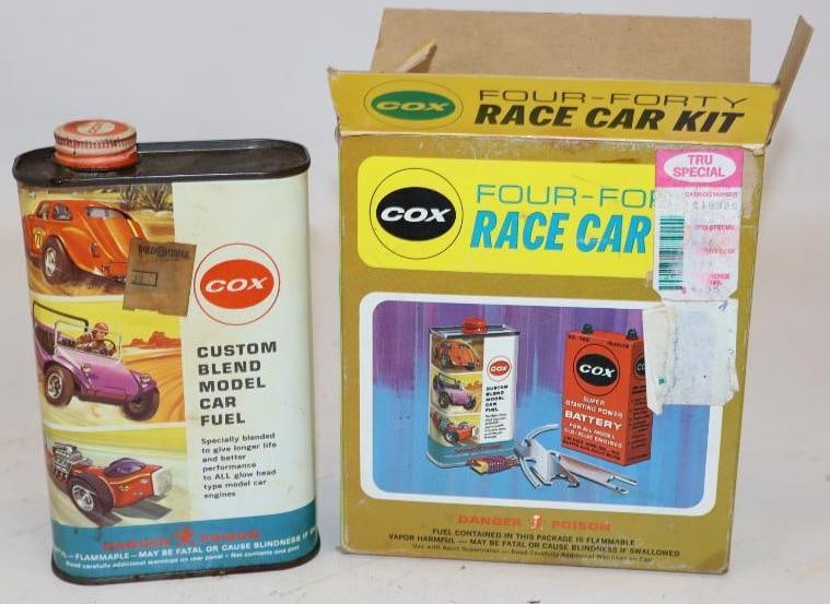 Group of 2 Cox Race Car Kit, and Fuel Oil Can (1 of 3)