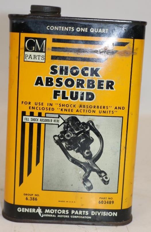 GM Parts One Quart Shock Absorber Graphic Oil Can (1 of 2)