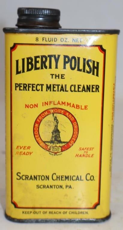 Liberty Polish Graphic Half Pint Cleaner Can: Has dried contents. 8oz