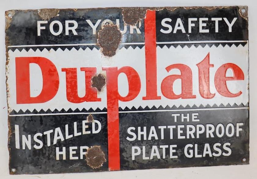 Duplate SSP Advertising Sign: 12" x 18"