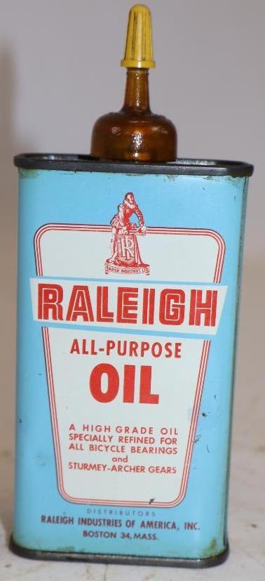 Raleigh All Purpose Bicycle Bearing Handy Oiler Can (1 of 2)