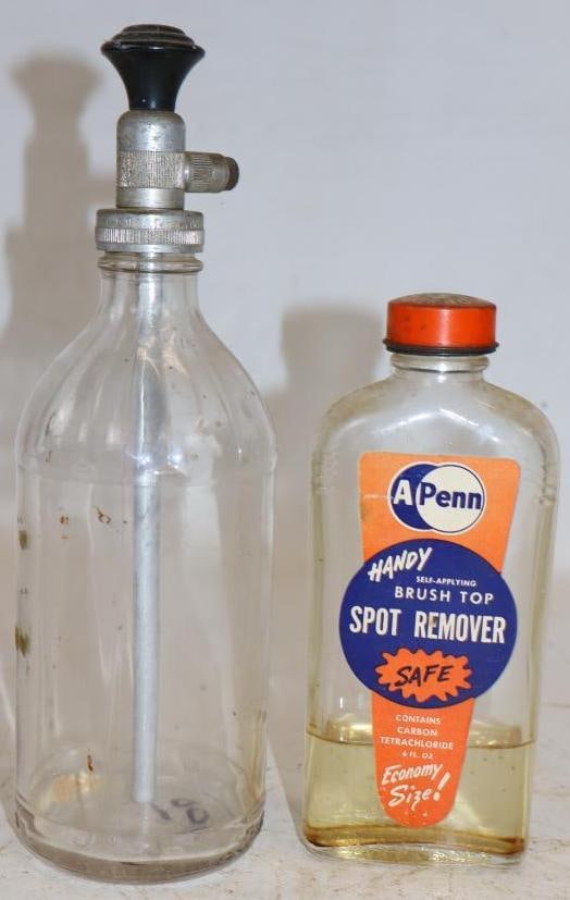 Group of 2 Apenn Spot Remover & Glass Windshield Spray Bottles: Largest is 16 oz