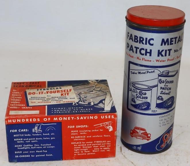 Group of 2 Swiss & Fybrglas At Home Auto Patch Kits (1 of 3)