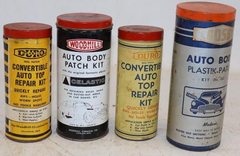 Group of 4 Autobody Patch & Convertible Repair Kits (1 of 2)