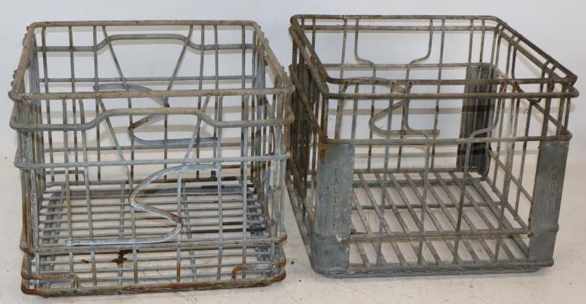 Group of 2 Sealtest Wire Milk Crates (1 of 3)