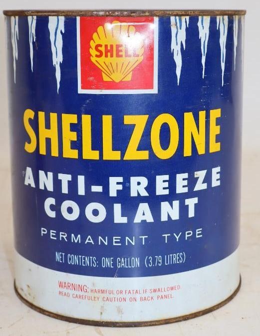 Shellzone 1 Gallon Metal Antifreeze Can: 128 oz empty