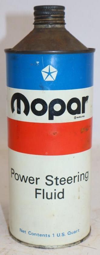 Mopar Power Steering Cone Top Quart Oil Can: 32 oz empty