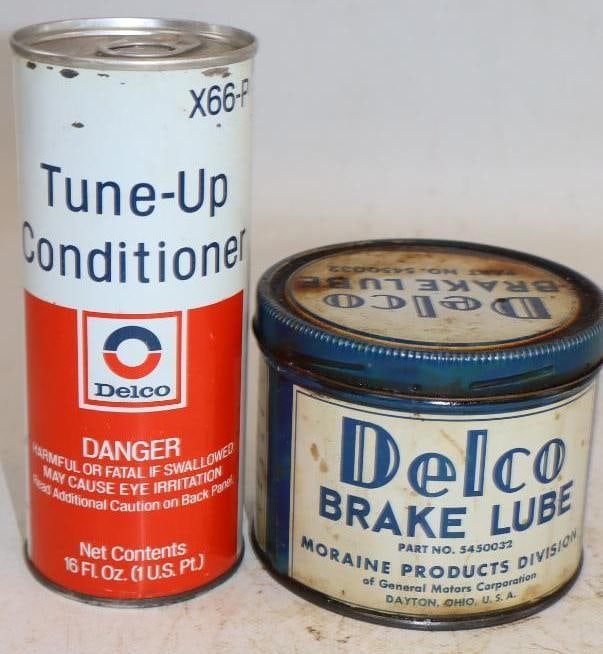 Group of 2 GM Delco Brake Lube & Tune Up Conditioner Cans (1 of 3)