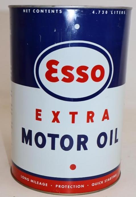 Esso Extra No. 3 Metal 5 Quart Oil Can (1 of 3)