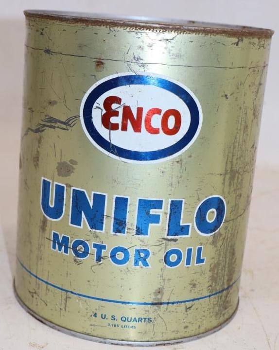 Enco Uniflo Humble 1 Gallon Metal Oil Can: 6.5" x 6.5" x 7.75"