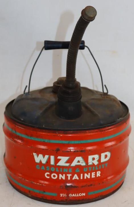 Wizard 2.5 Gallon Graphic Utility Gas Can: 10" x 10" x 12"