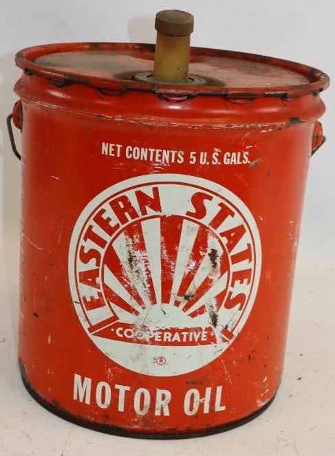 Eastern States 5 Gallon Motoroil Can: 12" x 12" x 13"