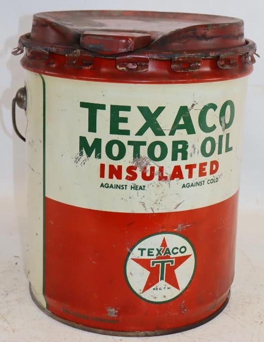Texaco Insulated 5 Gallon Motor Oil Can (1 of 3)