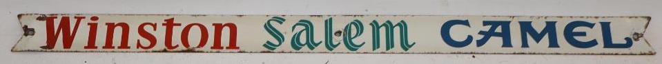 Winston Salem Camel Cigarettes Advertising Strip Sign (1 of 4)