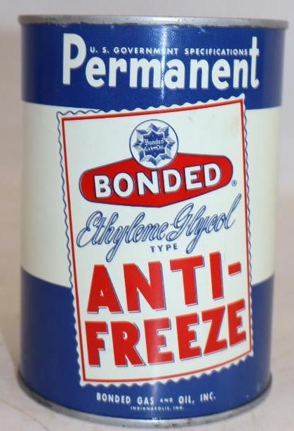 Bonded Antifreeze 1 Quart Metal Oil Can (1 of 2)