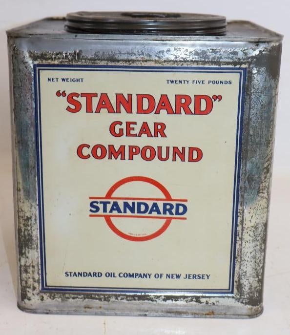 Standard Oil Of New Jersey 25Lb Square Grease Can (1 of 4)