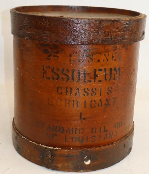 Stanocola Essoleum 25Lb Wooden Grease Barrel (1 of 3)