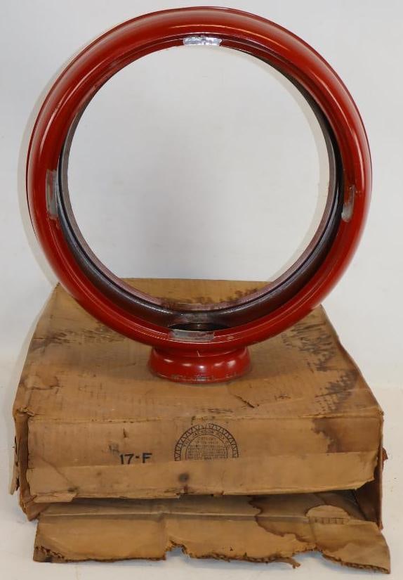 Group of 2 Reproduction 15 Inch Metal Gas Pump Globe Body and Original Shipping Box (1 of 6)