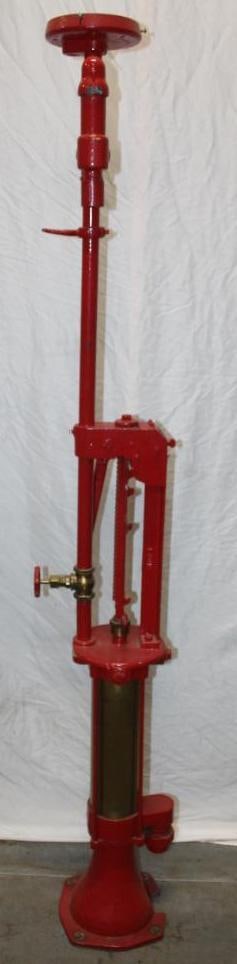 Early Tokheim Model 9 Brass Cylinder Gas Pump (1 of 8)