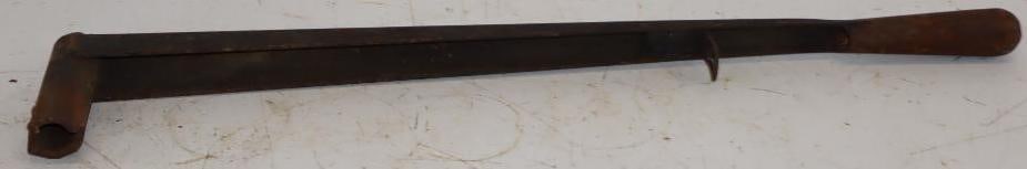 Visible Gas Pump Pressed Steel Hand Operated Lever: 28.5" x 4.25" x 1.5"