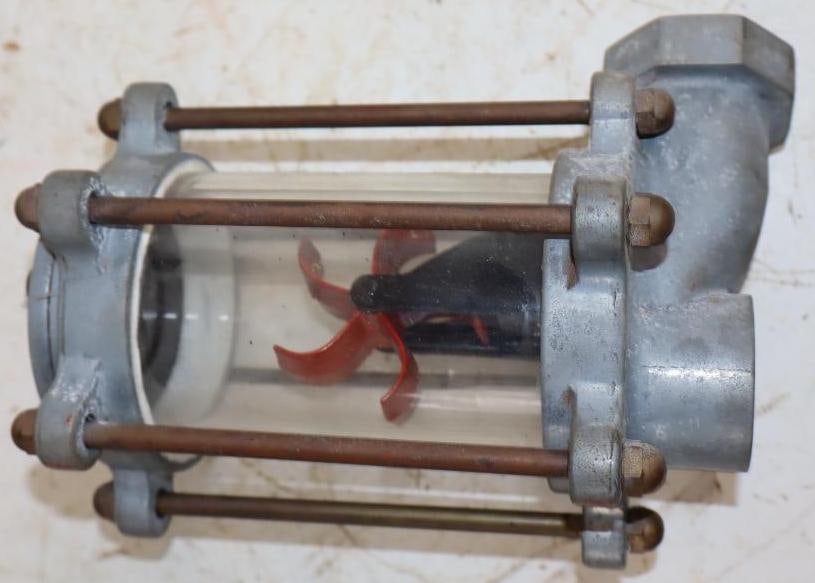 Erie Clockface Visigauge Gas Pump Sight Glass (1 of 3)